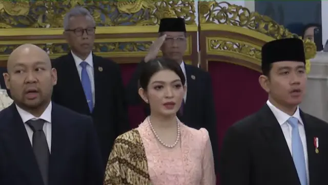 Selvi Ananda di Hari Pertama Dampingi Gibran Sebagai Wakil Presiden. [Youtube MPR]
