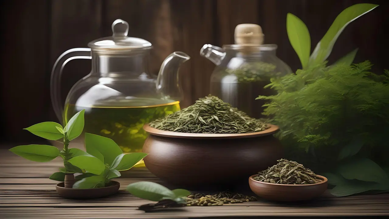 Kolesterol tinggi? Atasi dengan herbal alami! Pakar merekomendasikan jati belanda, teh hijau, dan tempuyung untuk menurunkan kolesterol dan menjaga kesehatan tubuh. (Ilustrasi by AI)
