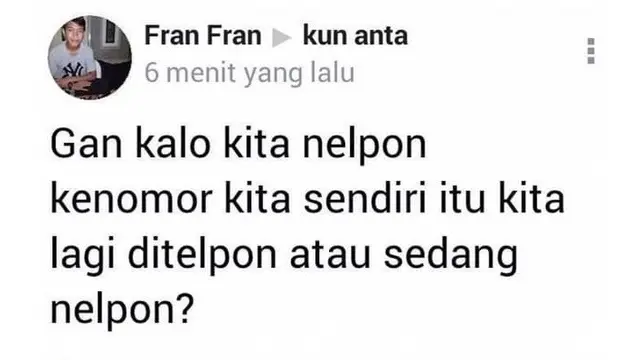 Kumpulan Pertanyaan Konyol di Medsos, Antara Bikin Bingung Sekaligus Ngakak