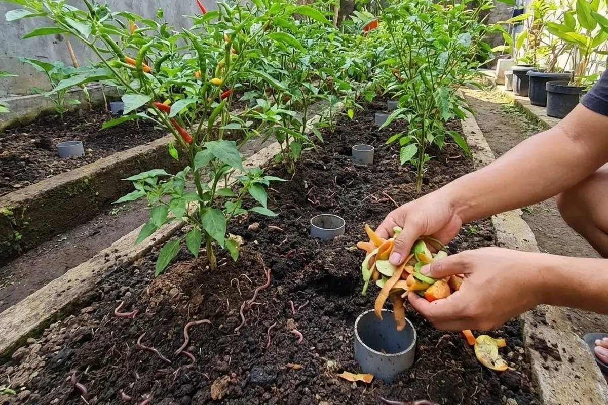 Konsep Edible Garden Zero Waste Memanfaatkan Limbah Dapur Jadi Pupuk