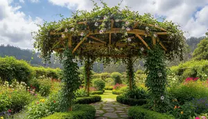 7 Ide Pergola Bambu untuk Tanaman Markisa, Wujudkan Taman Asri
