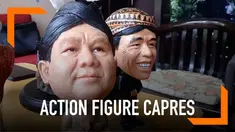 Seorang warga Solo membuat action figure capres jelang pemilu 2019. Karya ini memiliki pesan tersendiri yang membuat adem momen politik.