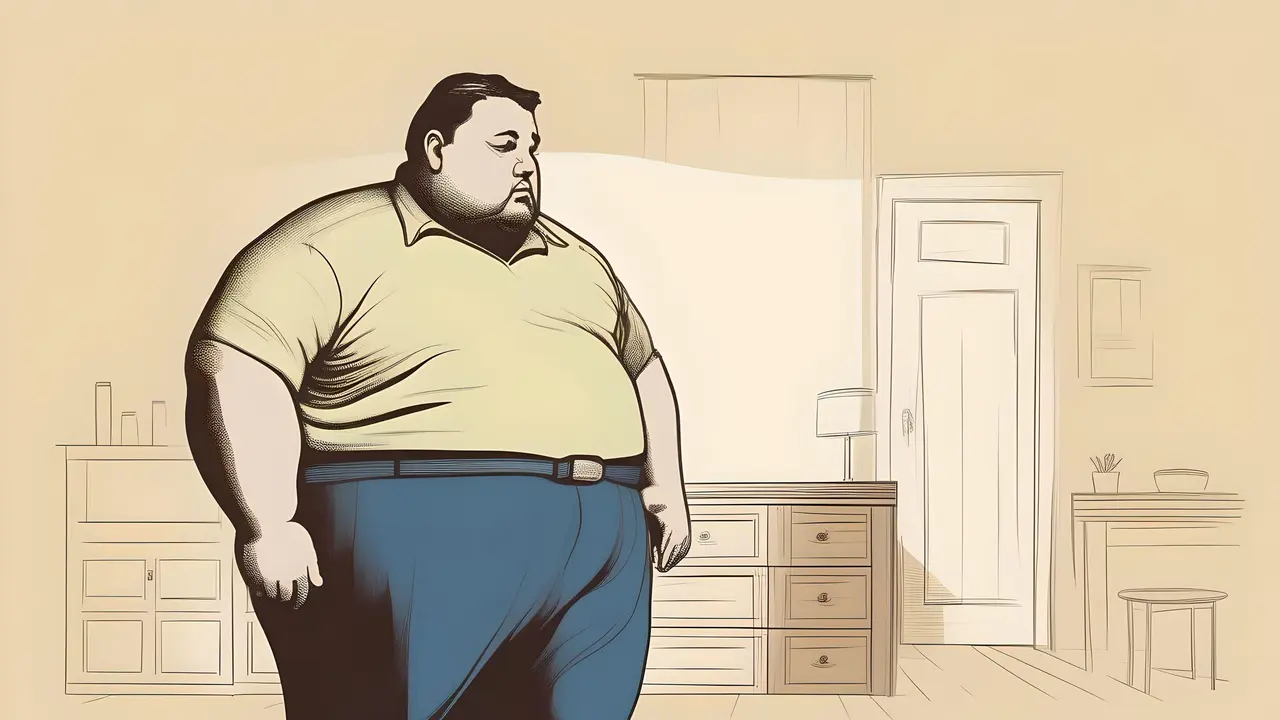 Perut Buncit Ganggu Keperkasaan Pria? Coba Tips Jitu dari Dr. Zaidul Akbar! (Ilustrasi Perut Buncit/Obesitas/Overweight by AI)