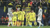 Berkat hasil ini, Juventus dan Villarreal masih sama-sama berpeluang besar melaju ke perempat final. Leg kedua di markas Bianconeri akan digelar pada Maret mendatang. (AP/Alberto Saiz)