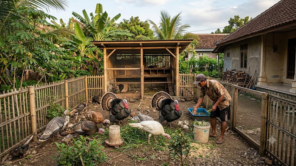 Ide Memelihara Ayam Kalkun Skala Rumahan, dari Hobi hingga Peluang Bisnis