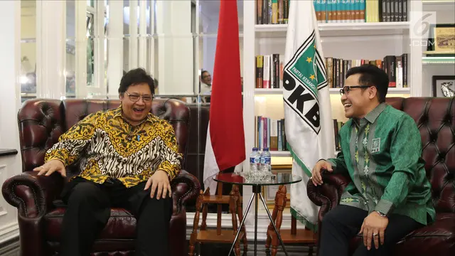 Kehangatan Airlangga dan Cak Imin Saat Bahas Koalisi Pendukung Jokowi
