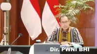 Joedha Nugraha, Direktur PWNI dan BHI Kemlu RI dalam press briefing pada Jumat 7 Agustus 2020. (Dok: Kemlu RI)