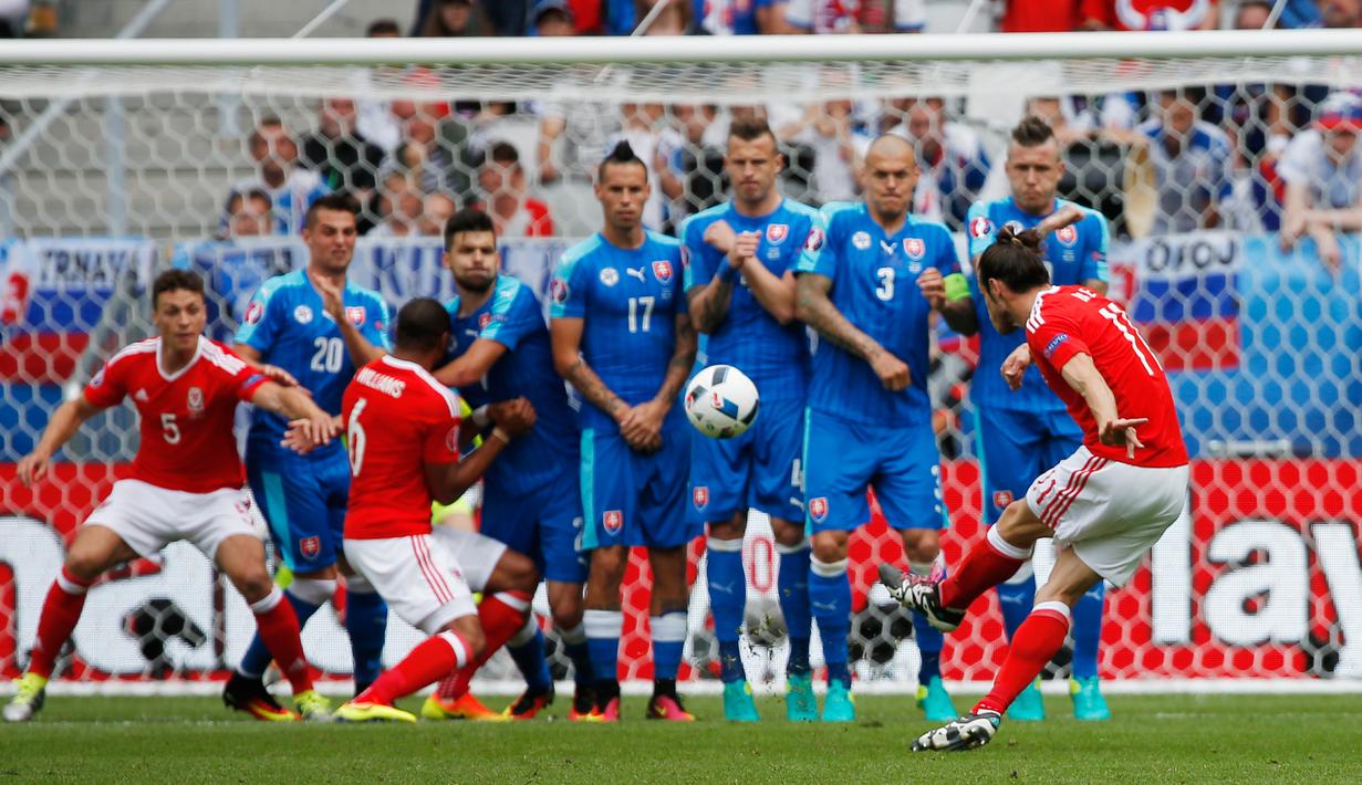 Wales Bungkam Slovakia 21 Foto