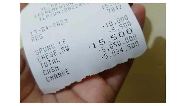 6 Potret Struk Belanja Total Jutaan Gara-Gara Salah Cetak Ini Bikin Kaget