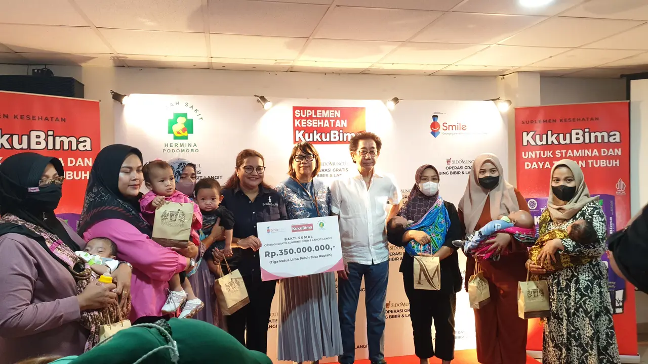 Demi Senyum Baru Anak, Suplemen Kesehatan KukuBima Giat Baksos Operasi Bibir Sumbing di Sunter