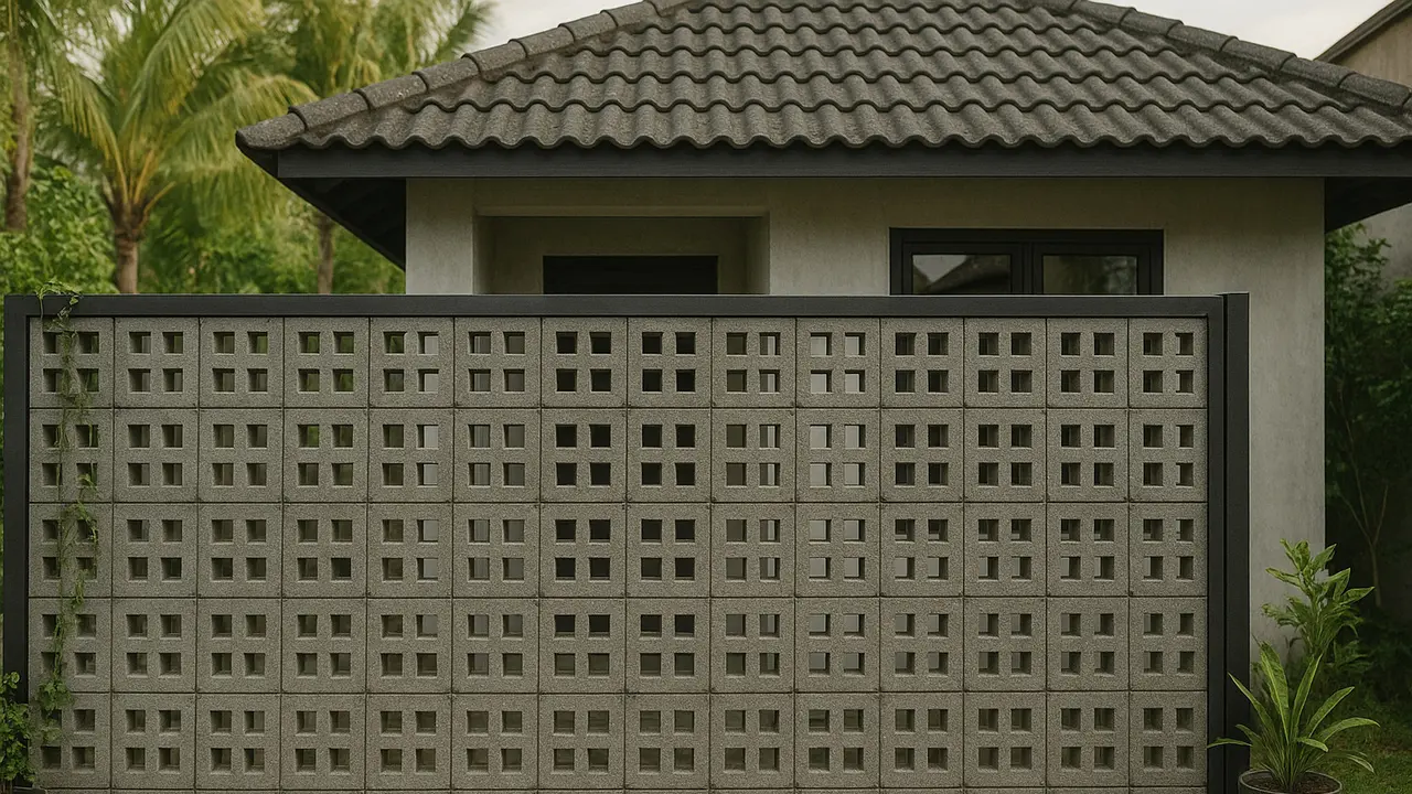 7 Desain Pagar Roster Rumah Type 36, Hunian Jadi Tampak Makin Keren