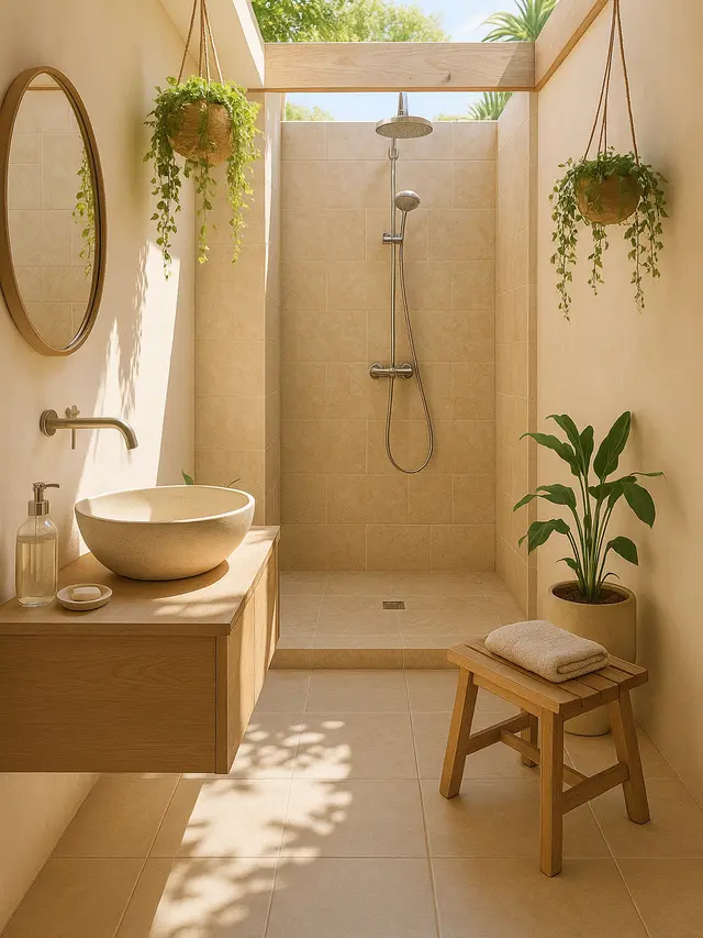 Inspirasi Kamar Mandi Semi Outdoor