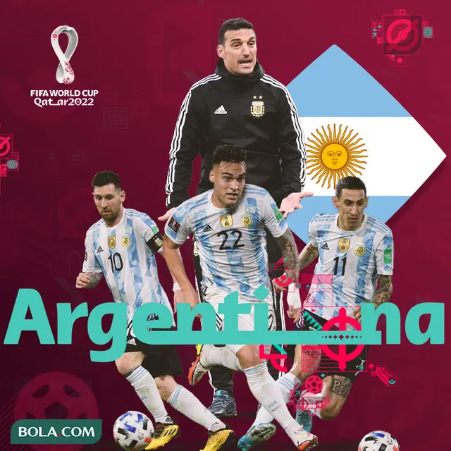 Piala Dunia - Ilustrasi Timnas Argentina