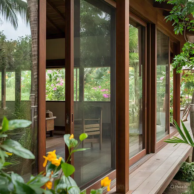 Rumah Tropis Modern dengan Atap Bertingkat dan Skylight