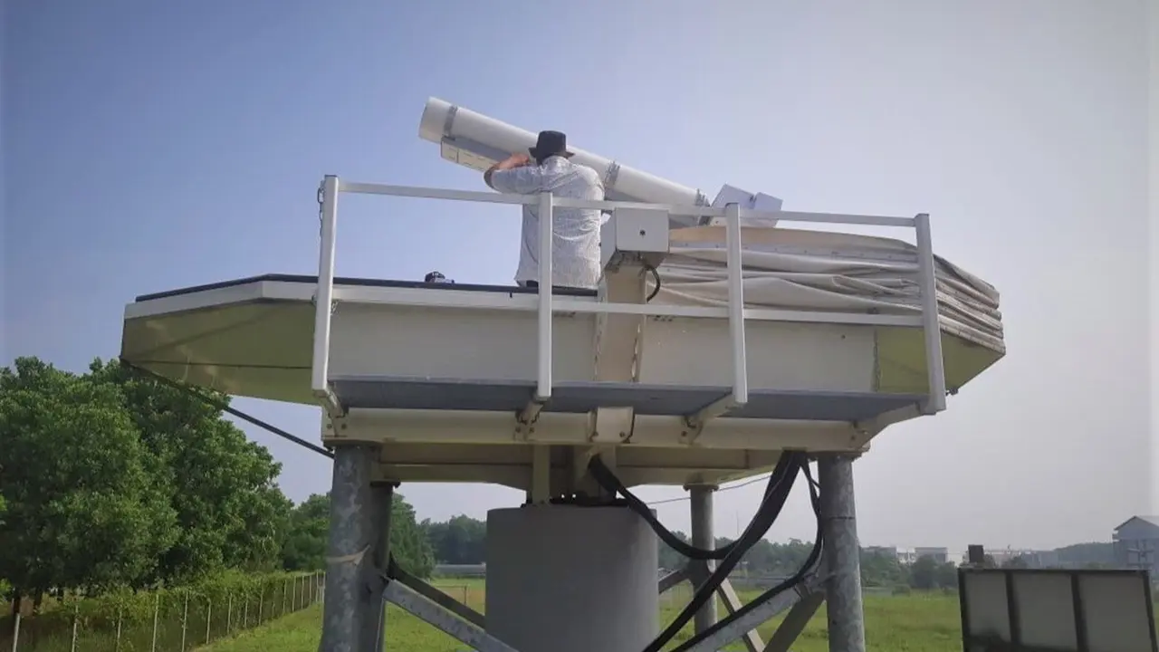 Pengamatan hilal Ramadan 2025 yang dilakukan oleh Observatorium Astronomi Itera Lampung (OAIL). Foto : (Istimewa).