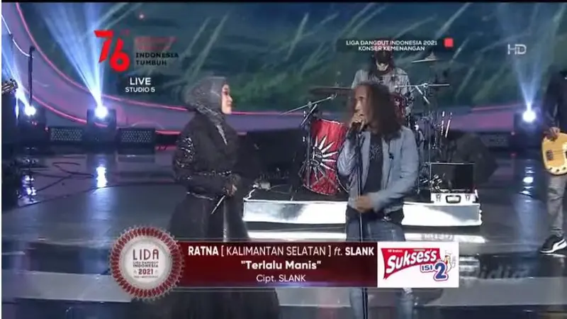 Slank dan Ratna di Konser Kemenangan LIDA 2021