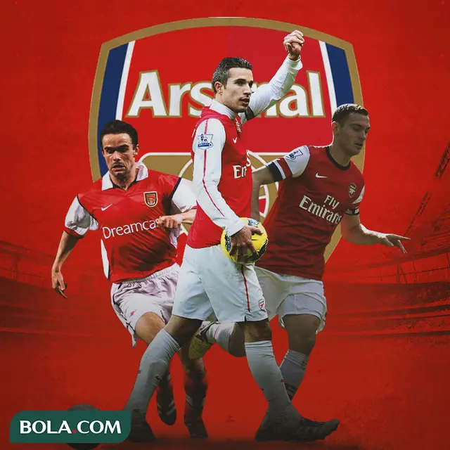 Arsenal - Marc Overmars, Robin van Persie, Thomas Vermaelen