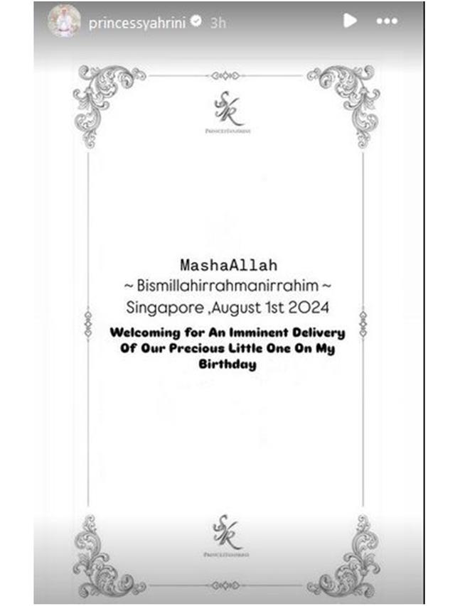 7 Potret Syahrini Umumkan Kelahiran Anak Pertama, Tepat di Hari Ultah ke-44