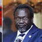 Konflik antara dua petinggi Sudan Selatan, Presiden Kiir dan Wapres Machar berujung pada pecahnya perang saudara di negara itu (BBC)