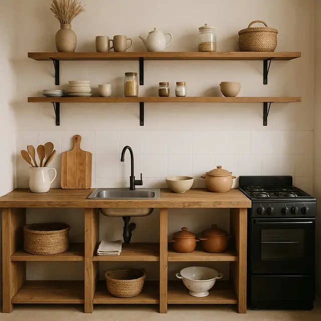 Inspirasi Desain Dapur Sederhana Tanpa Kitchen Set