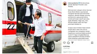Menteri Koordinator Bidang Kemaritiman dan Investasi Luhut Binsar Pandjaitan dan Presiden Jokowi. (Foto:Instagram Menko Luhut @luhut.pandjaitan)