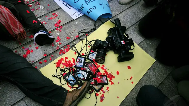 Demo Tolak Kekerasan terhadap Wartawan