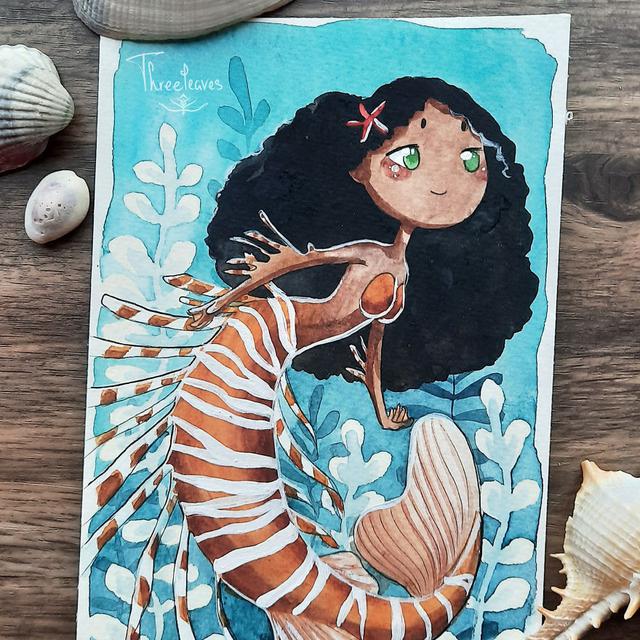 6 Lukisan Putri Duyung dengan Beragam Tema Ini Unik, Cakup Banyak Karakter