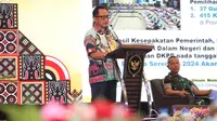 Mendagri M. Tito Karnavian saat hadiri Rapat Koordinasi Kesiapan Penyelenggaraan Pilkada Serentak Tahun 2024 di Wilayah Papua di Hotel Aston Jayapura, Papua, Rabu (29/5)/Istimewa.