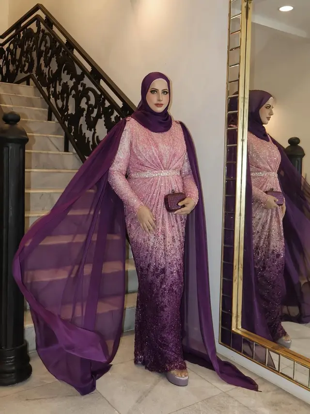 6 Inspirasi Outfit Gamis Brokat ala Tasyi Athasyia, Gaya Berkelas di Usia 30-an