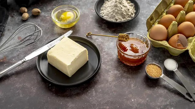 bahan burnt cheesecake