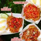 Aneka sambal geprek bensu embe, matah, dan original. (Liputan6.com/IG/geprekbensu)