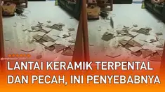 Kejadian mengejutkan terjadi di sebuah rumah ketika lantai keramiknya terpental dan pecah mengundang perhatian.