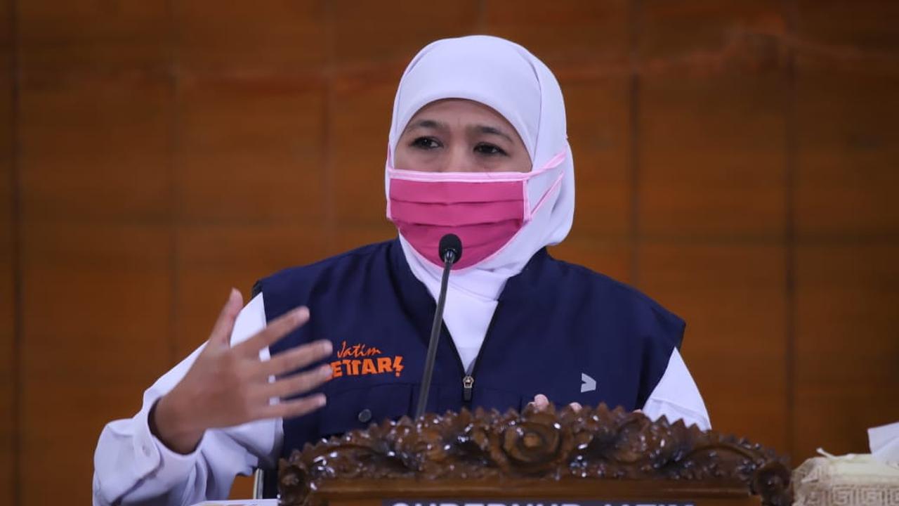 Gubernur Jawa Timur Khofifah Indar Parawansa. (Dian Kurniawan/Liputan6.com)