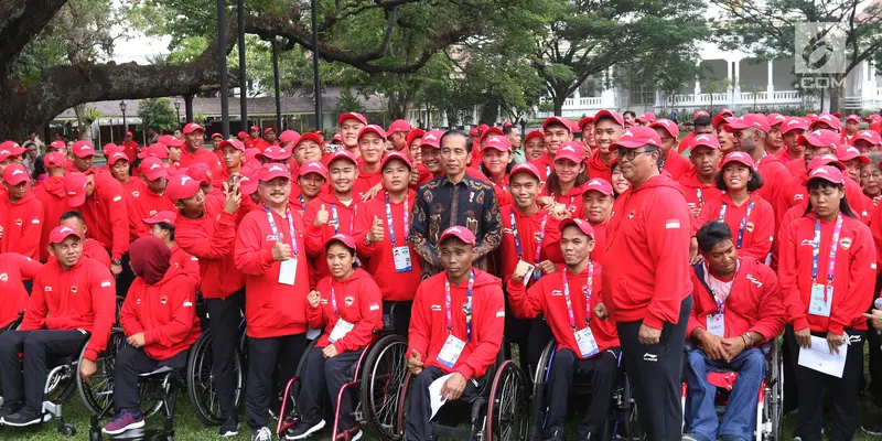Jokowi Lepas Atlet Asian Para Games 2018 di Istana