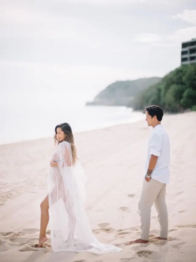 6 Potret Maternity Shoot Jennifer Bachdim, Romantis Bareng Irfan Bachdim