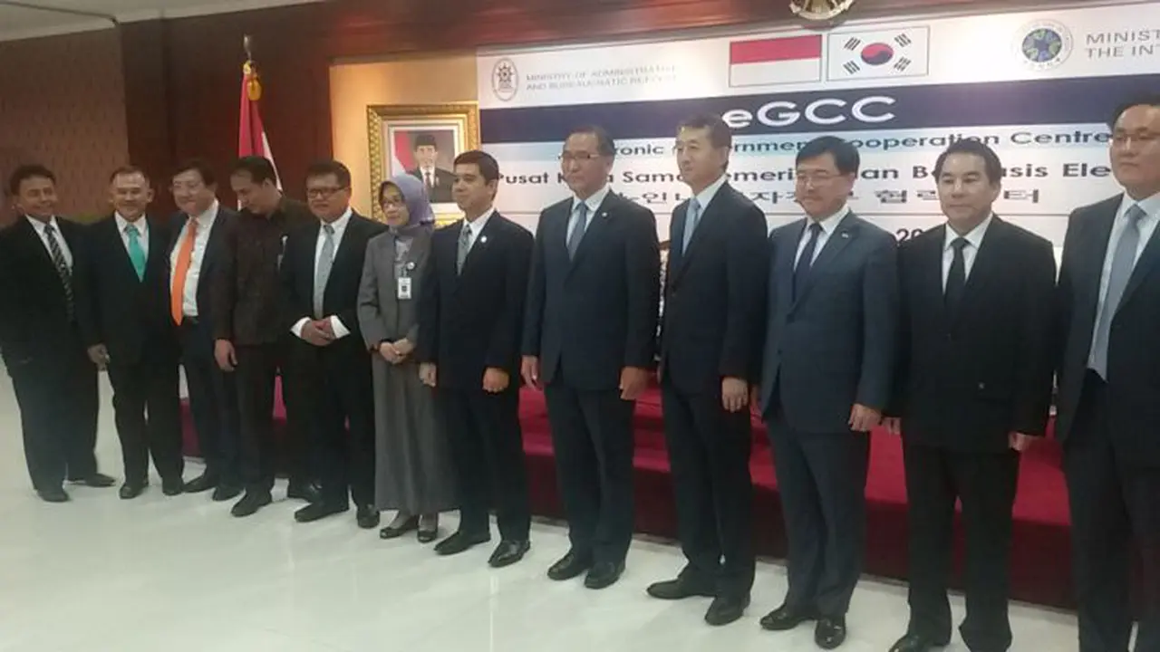 Peresmian Kerjasama Pembangunan e-government cooperation center antara Indonesia dengan Korea Selatan. 