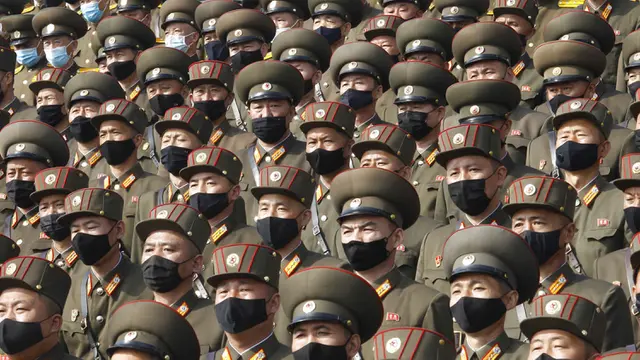 FOTO: Ribuan Orang Hadiri Kongres ke-8 Partai Buruh Korea