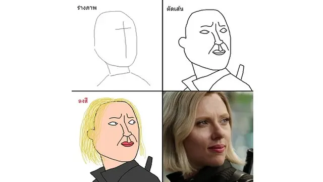 Melukis Tokoh Avengers (sumber: 9gag)