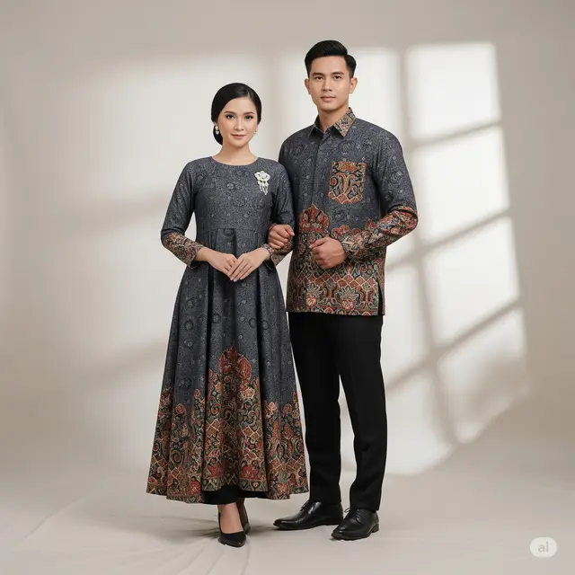 6 Model Baju Batik Couple Kombinasi Terbaru Tahun 2025: Tampil Serasi dan Menawan
