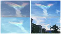 Fenomena pelangi api atau Fire Rainbow. (14news.com)