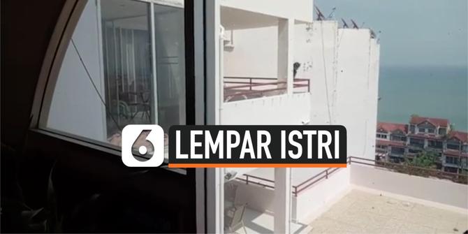 VIDEO: Stres Karena Lockdown, Pria Lempar Istri dari Balkon Apartemen