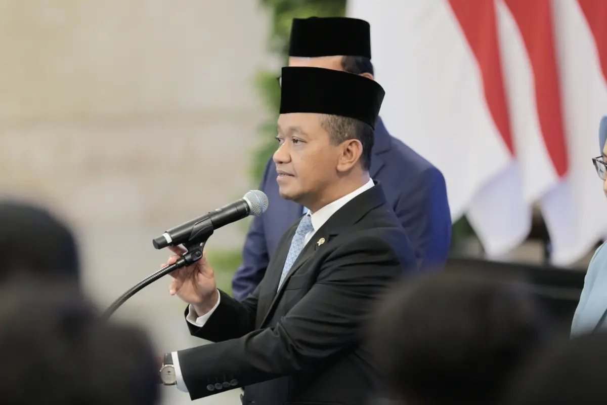 Ketua Harian Dewan Energi Nasional (DEN), Bahlil Lahadalia, usai pelantikan Anggota DEN di Istana Negara, Jakarta, Rabu (28/1/2026). (Istimewa)