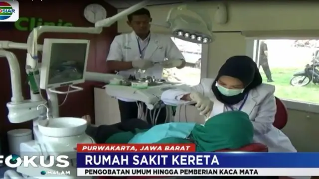 Tak ubahnya di klinik atau rumah sakit, maka setiap gerbong kereta Rail Clinic disulap menjadi sejumlah ruangan tempat pengobatan dilakukan.