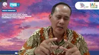 Staf Ahli Bidang Diplomasi Ekonomi Kementerian Luar Negeri RI Dindin Wahyudin dalam press briefing menjelang Indonesia-Africa Forum 2024 secara virtual, Kamis (1/8/2024).