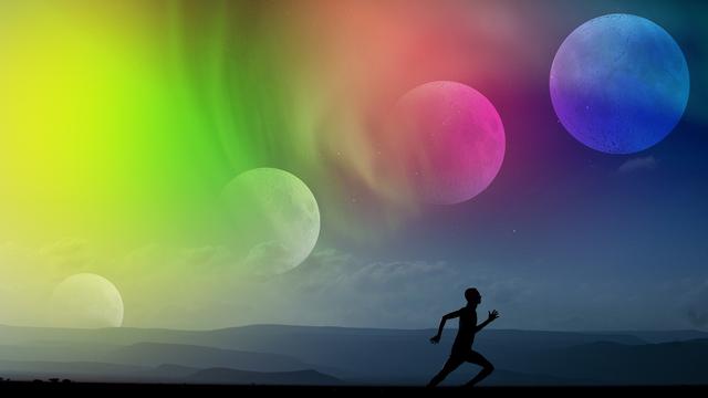 Ilustrasi lari di malam hari