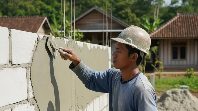 10 Tips Membangun Rumah Batako dan Bambu yang Kuat & Cantik/AI