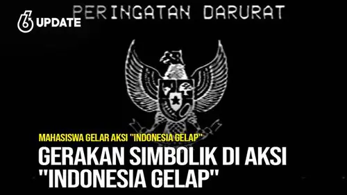 Gerakan Simbolik di Aksi Indonesia Gelap
