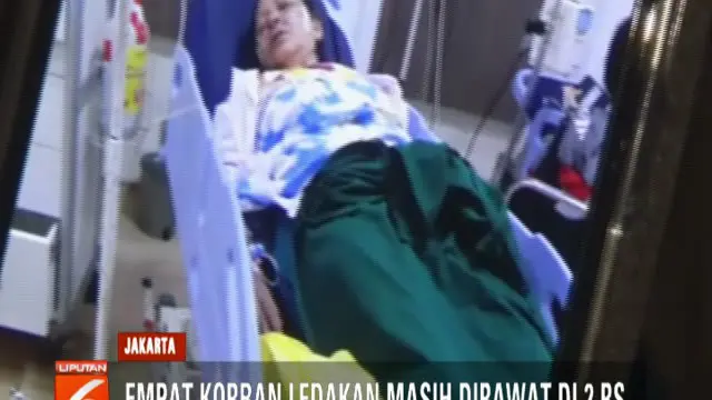 Satu orang korban masih menunggu keputusan dokter dan satu korban lagi harus menjalani rawat inap karena gangguan pada pendengarannya akibat suara ledakan.