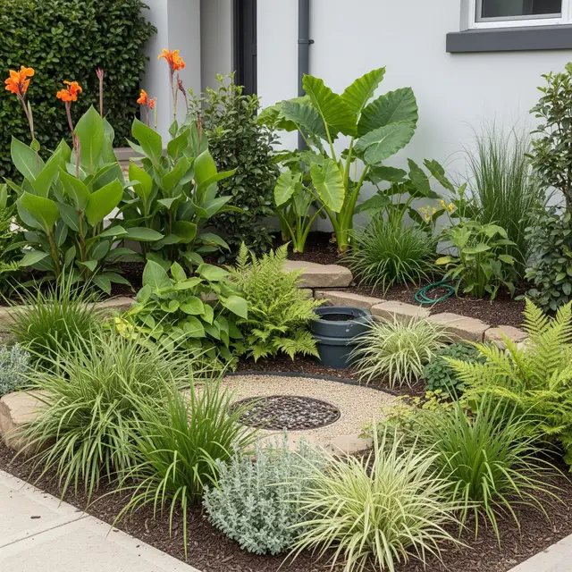 Konsep Halaman Rumah Hemat Air yang Lagi Naik Daun (Image by Gemini AI)