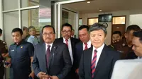 Jaksa Agung Prasetyo menerima kunjungan Commissioner of the Independent Commission Against Corruption (ICAC/Lembaga Antikorupsi) Hong Kong Simon Peh.